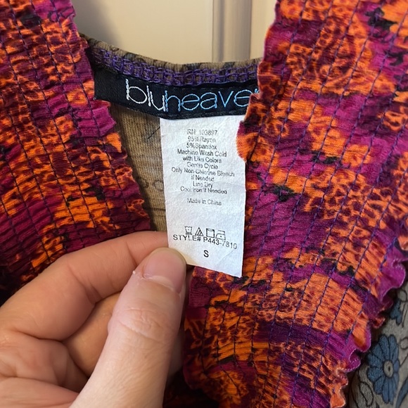 Blu Heaven Multicolor Maxi Dress, size Small - Picture 3 of 4